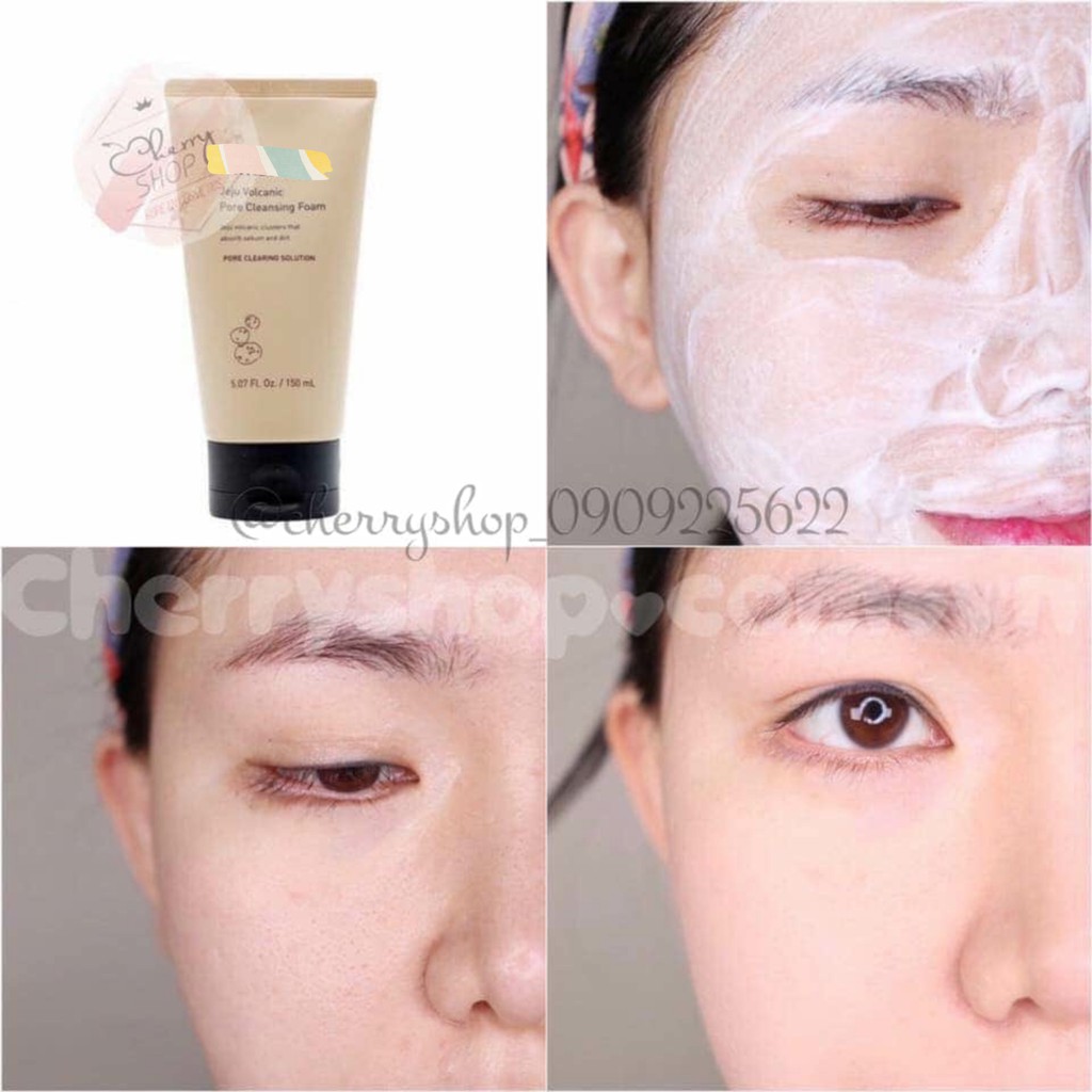 Sữa rửa mặt gảm mụn - Sữa rửa mặt innisfree trắng da làm sạch Tro Núi Lửa Innisfree Hàn Quốc