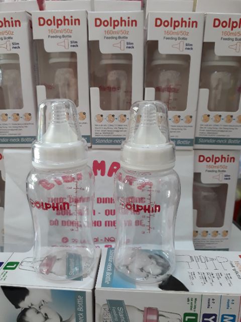 Bình sữa Dolphin cổ hẹp 160ml