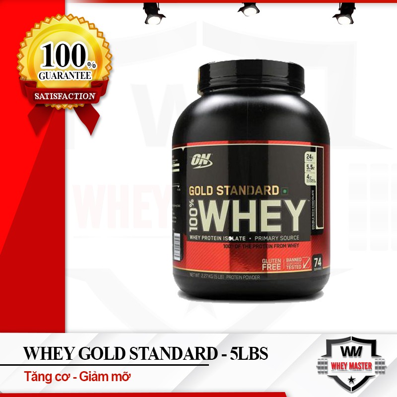 Sữa tăng cơ bắp ON Gold Stard 100% Whey 5 Lbs (2.6kg) - Chính hãng