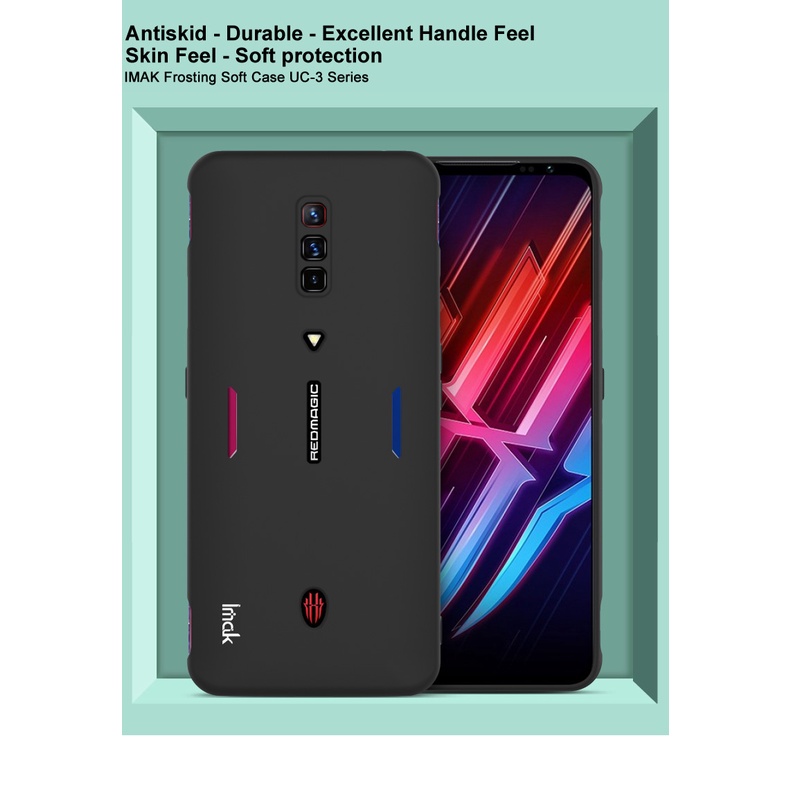 Ốp điện thoại IMAK mềm siêu mỏng có vòng khuyên cao cấp cho Zte Nubia Red Magic 6 Pro / Magic6