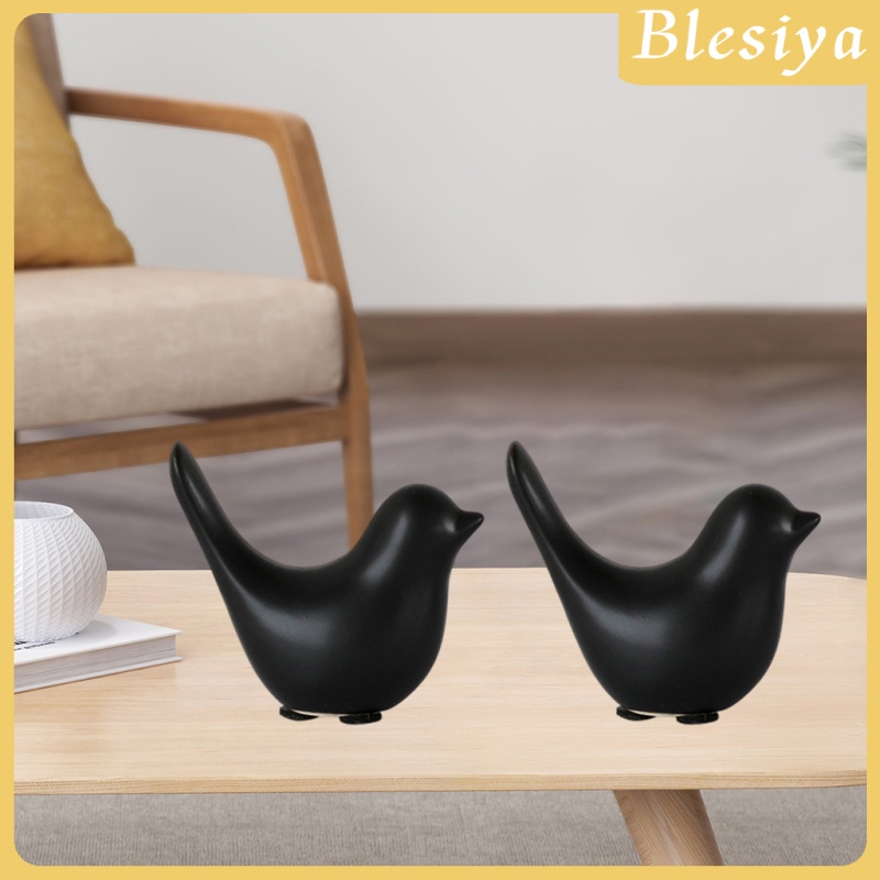 Bộ 2 Tượng Gốm Hình Chú Chim Trang Trí Nhà Cửa / Văn Phòng