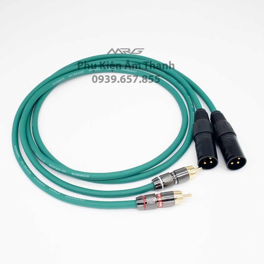 Cáp XLR canon đực sang rca, giá 2dây, dài 3met 2met 1met 0.5met. - MrG