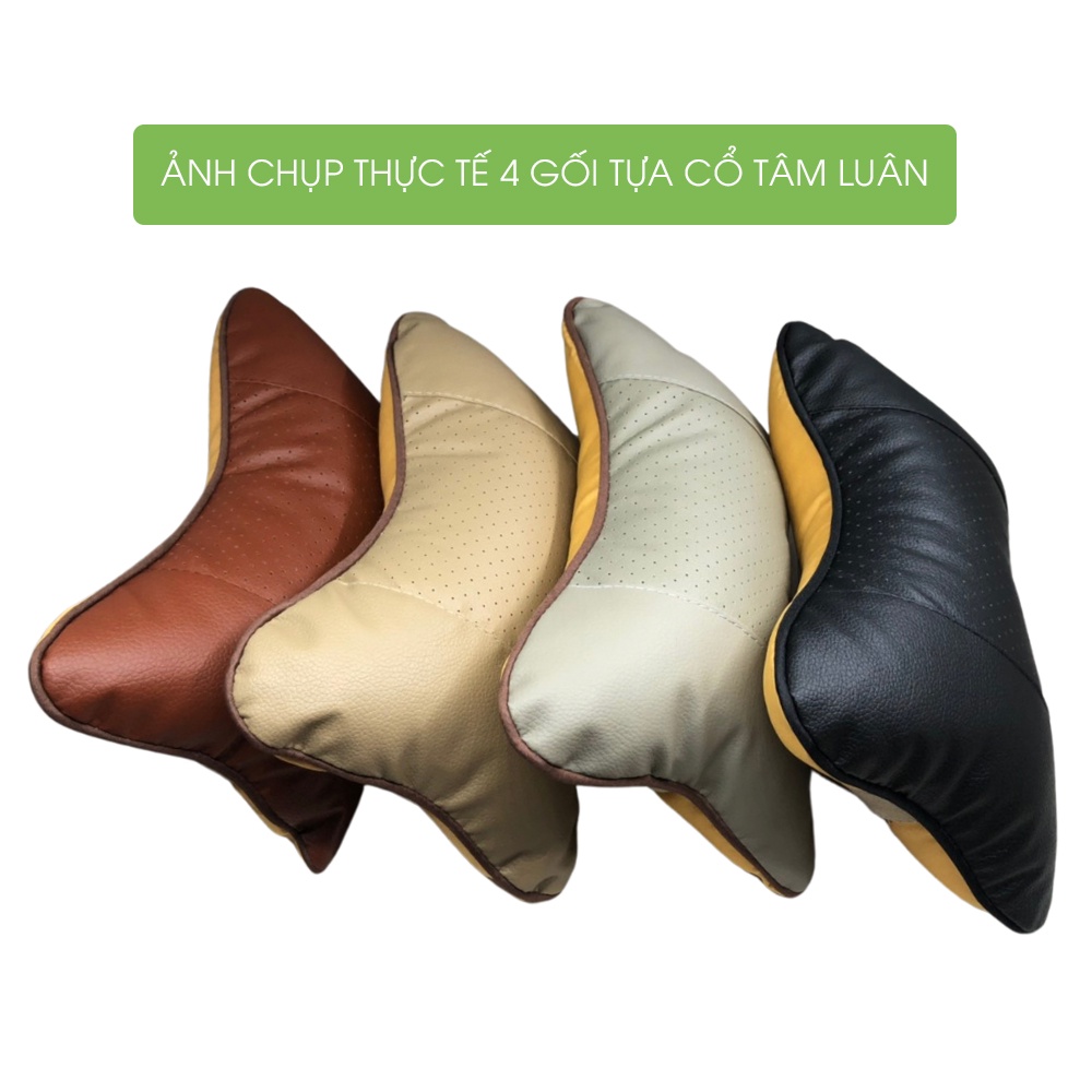 Gối tựa đầu ô tô, tựa cổ, lưng chống mỏi khi lái xe hơi, phụ kiện oto Tâm Luân