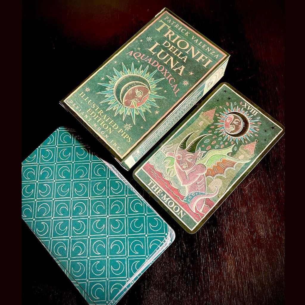 Bài Trionfi della Luna Tarot Aquadoxical Illustrated Pips Edition