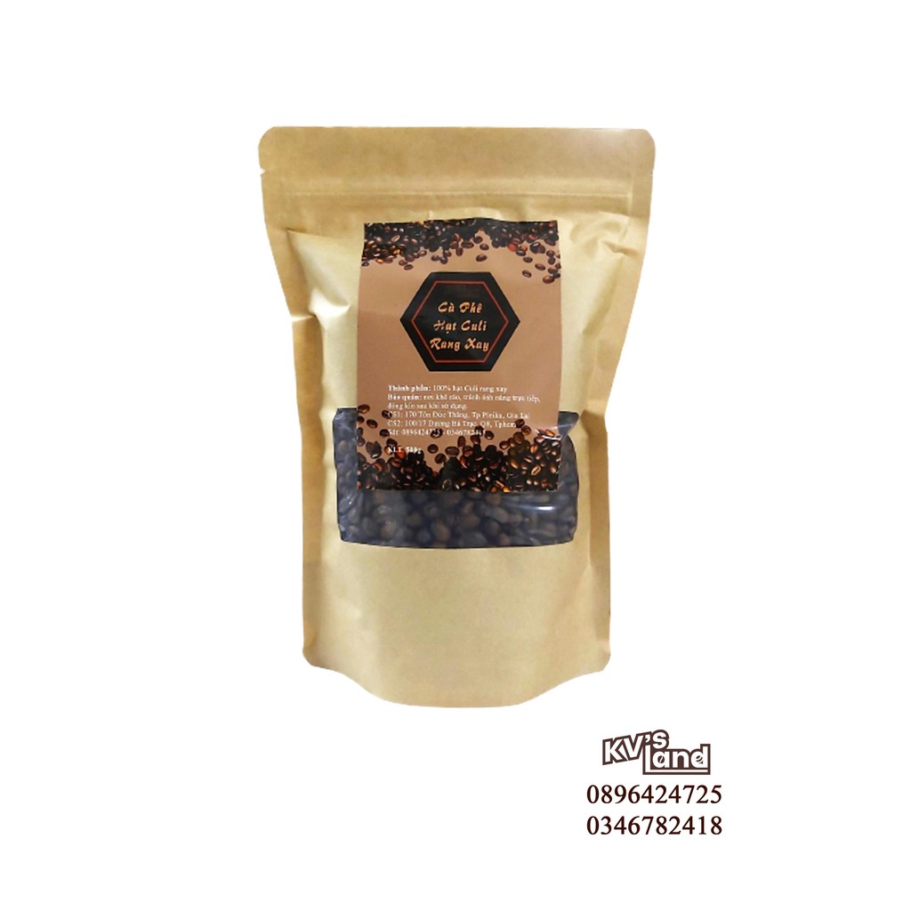Cà Phê Rang Xay Hạt Culi Đặc Biệt Loại 1 Nhân Rất Hiếm ( 1kg ) - Cung Cấp SỈ cho Quán cà Phê