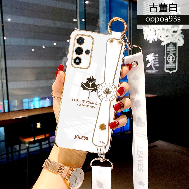 Ốp Điện Thoại Mềm Hình Lá Phong Có Dây Đeo Cho xiaomi 11t poco x4 pro