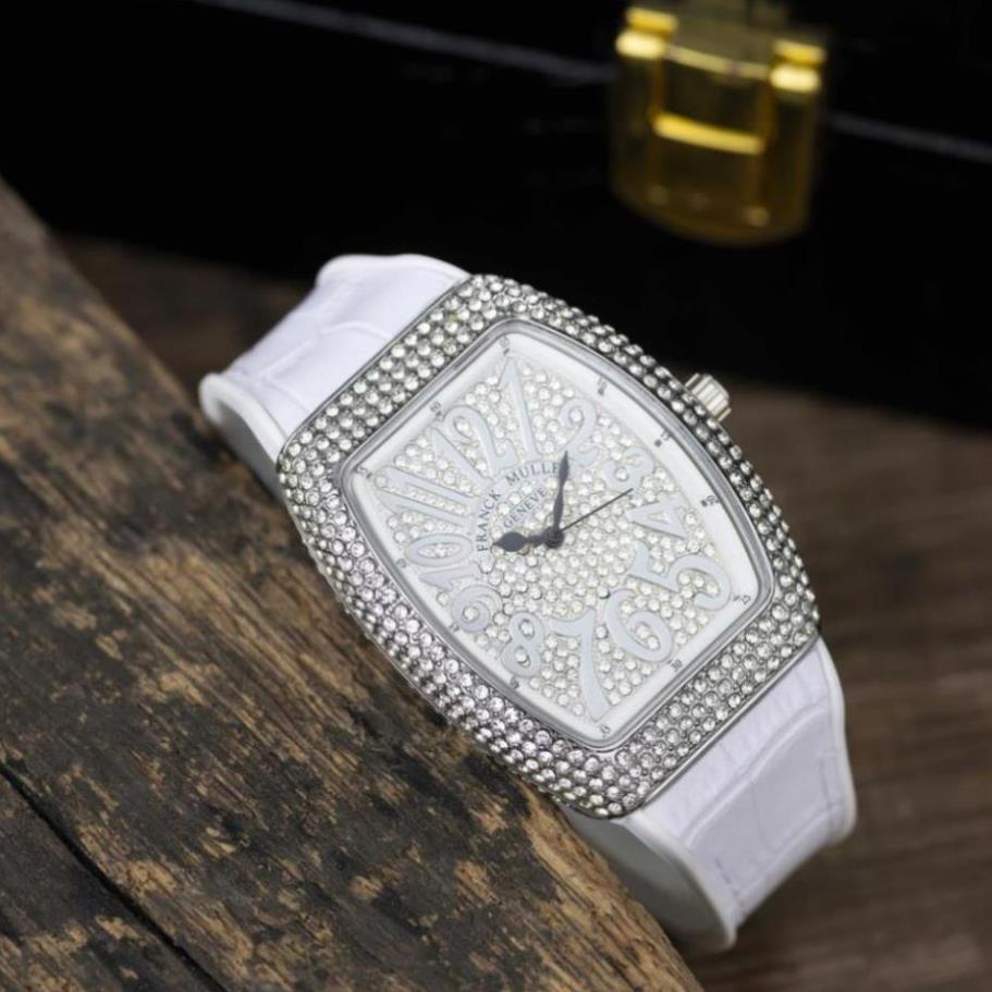 Đồng hồ nữ Frank Muller máy pin dây cao su mặt full đá cao cấp có bảo hành DHN002 trang2k