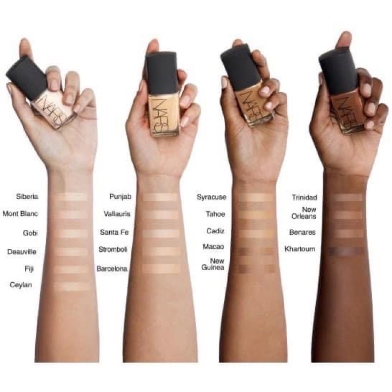 Kem nền NARS Sheer Glow Foundation 30ml 2 bản: có vòi bơm và không có vòi bơm