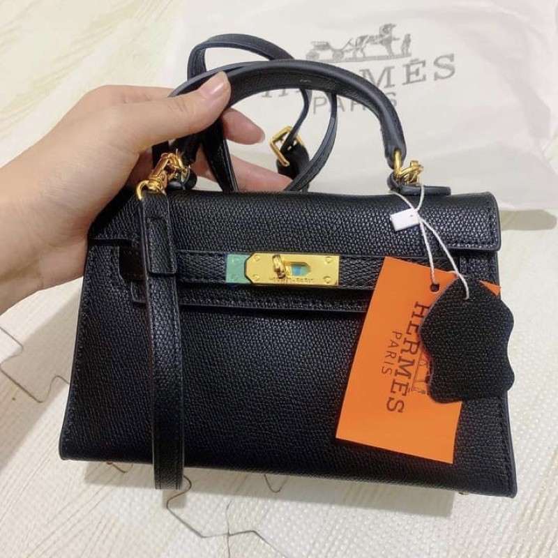 MẪU MỚI 2 DÂY ĐEO- Túi kelly kèm 2 dây đeo size 19cm loại đẹp | BigBuy360 - bigbuy360.vn