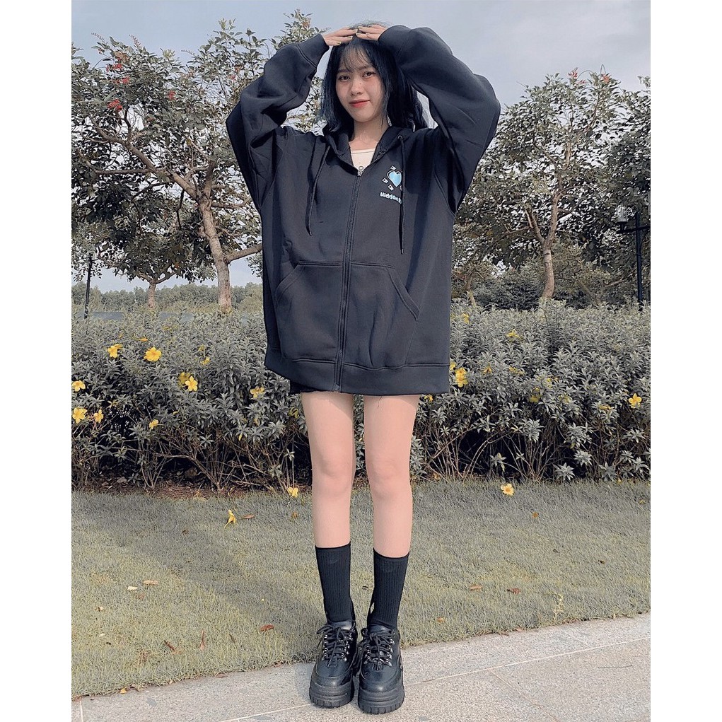 Áo khoác nỉ from rộng HIDEN kéo khóa_VIETSTAR | BigBuy360 - bigbuy360.vn