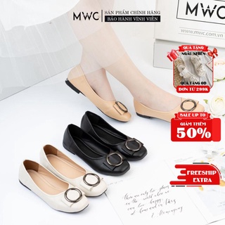 GIÀY BÚP BÊ NỮ MWC - BÚP BÊ MŨI TRÒN - GIÀY BÚP BÊ ĐẾ BỆT CAO CẤP - NUCG-2143