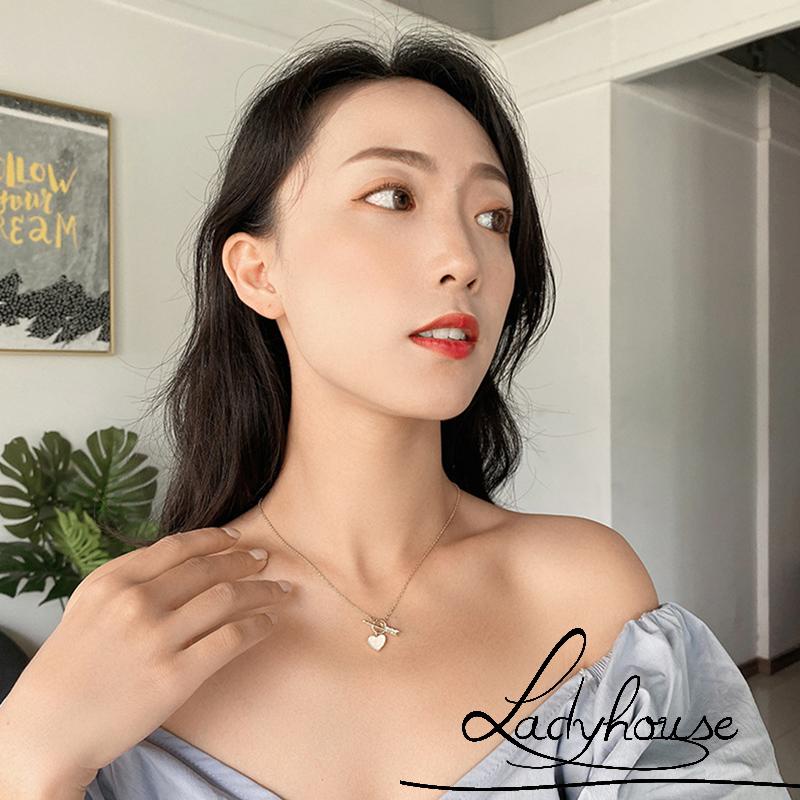 Vòng cổ Hợp Kim Mặt Hình Mũi Tên Và Trái Tim Thanh Lịch Dành Cho Nữ