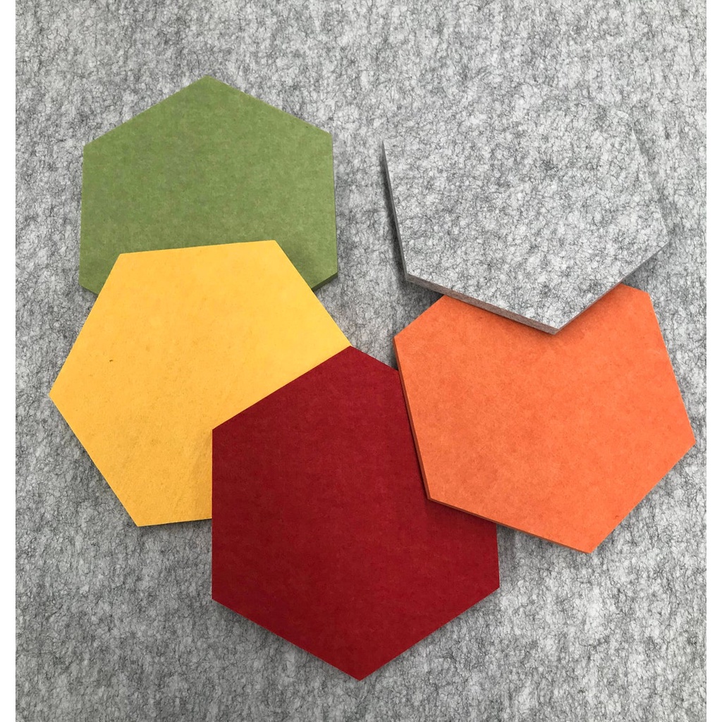 Tấm tiêu âm hình lục giác size: 27x30cm Tấm Decor trang trí Remak Sonic Hexagon