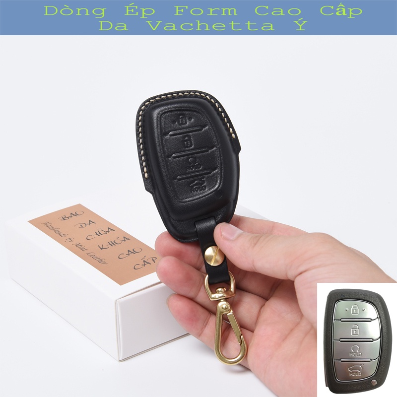 Ốp Chìa Khóa Hyundai Creta 💎Da Thật 100%💎 Bọc Chìa Khóa Hyundai Stargazer Bao Da Chìa Khóa Creta 2022