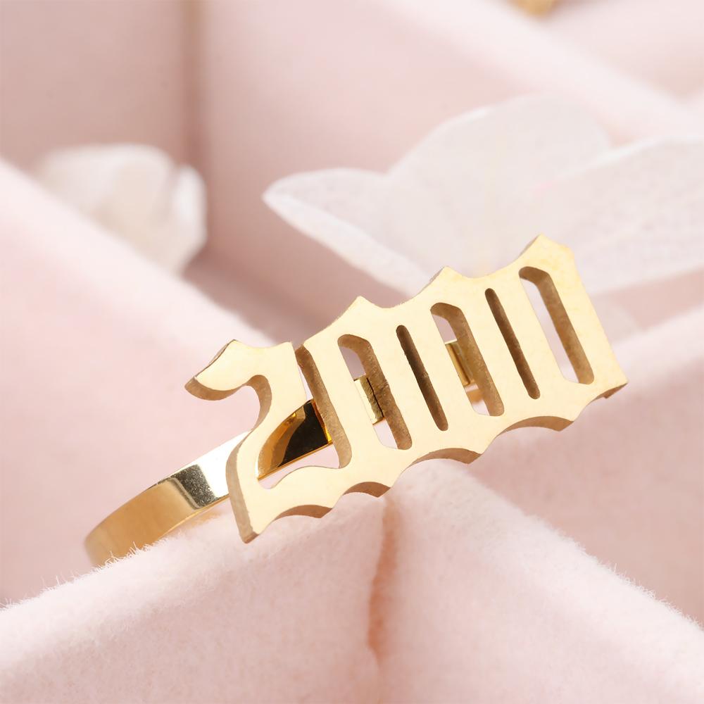 Nhẫn Thép Không Gỉ Tùy Chỉnh Thời Trang