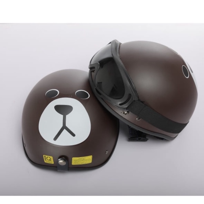 Mũ bảo hiểm nửa đầu siêu bên,đẹp phong cách thời trang,dễ thương