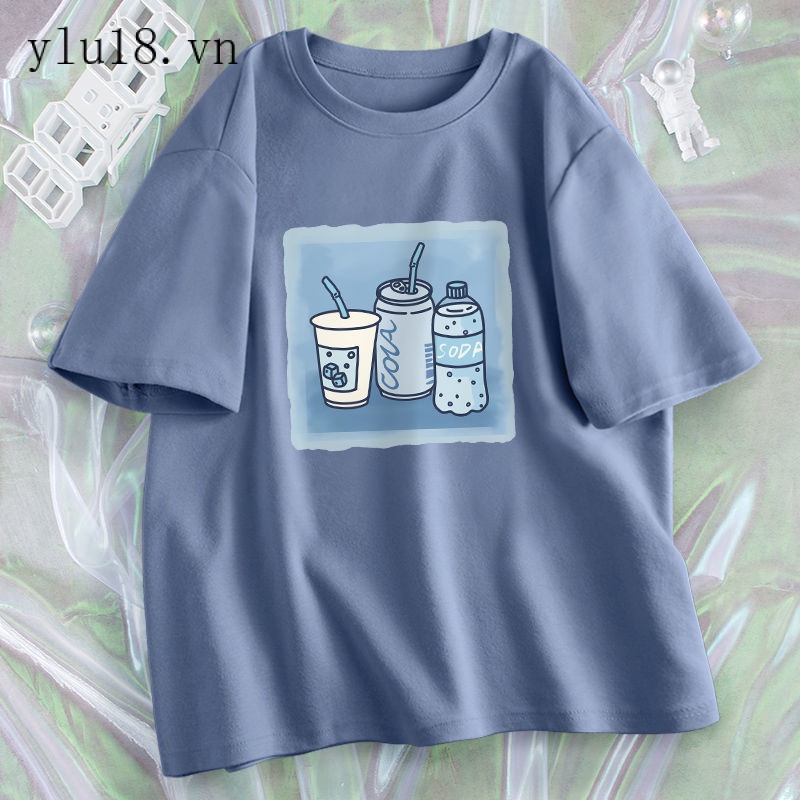 Mới Áo Thun Cotton Tay Lỡ Dáng Rộng Thời Trang Mùa Hè Dành Cho Nữ 2022