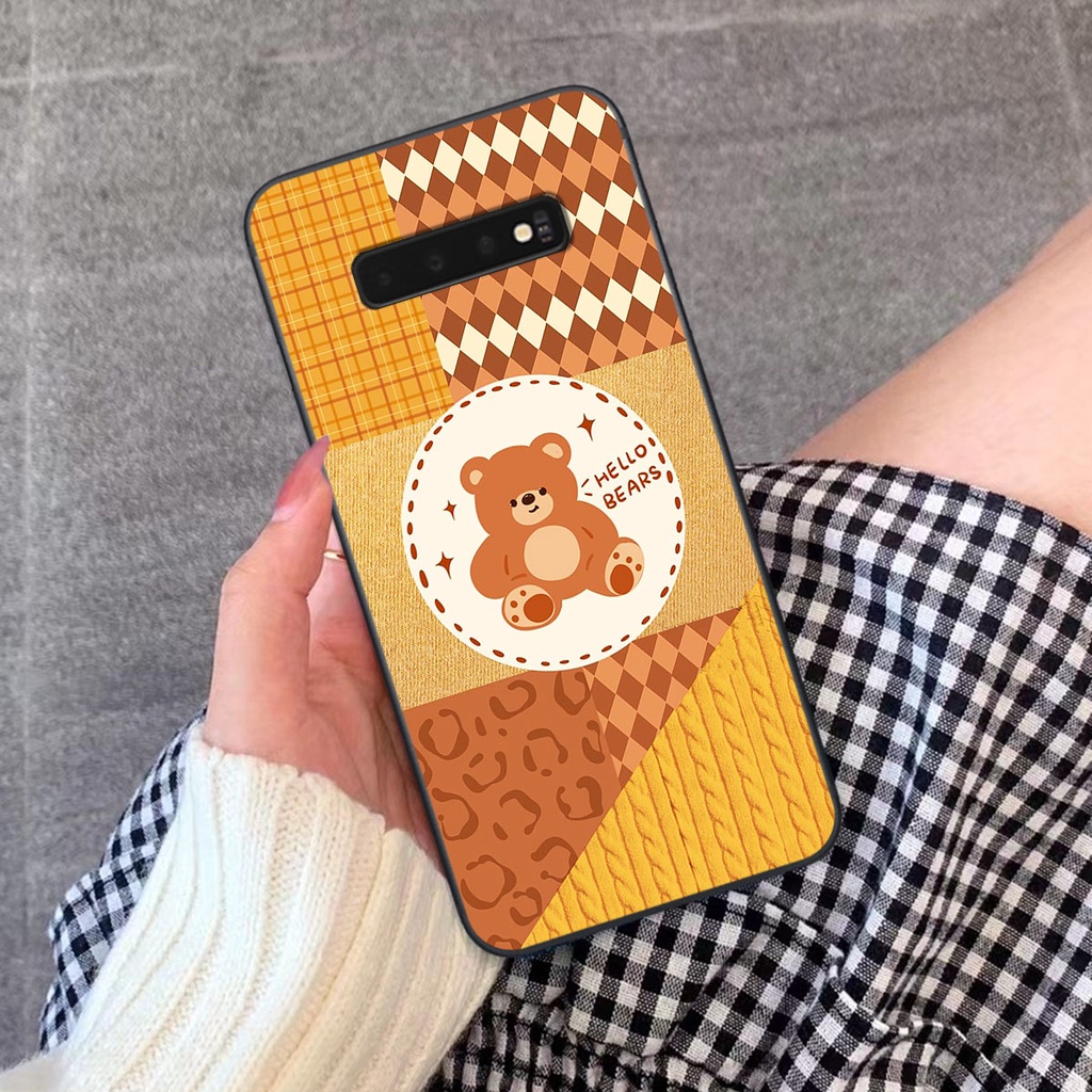Ốp lưng Samsung S10 / S10 PLUS happy day, gấu bear dễ thương - BỀN - ĐẸP -BAO GIÁ TOÀN THỊ TRƯỜNG