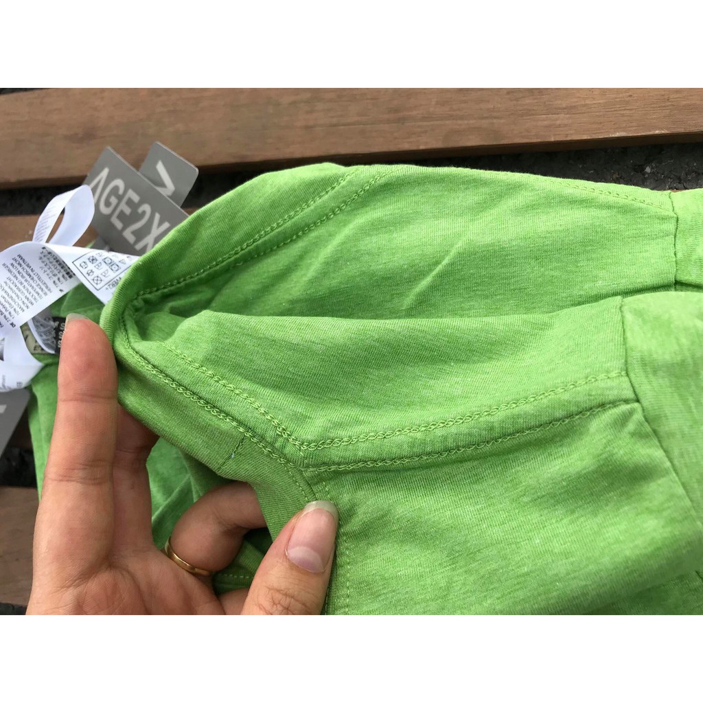 XANH CHUỐI ĐỐM Màu Áo Thun Trơn AGE2X hot nhất 2021