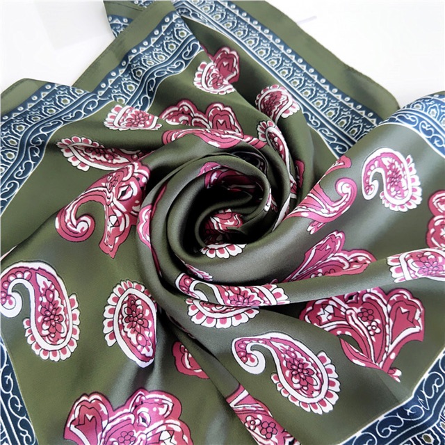 Khăn bandana lụa vuông size 60x60cm  - Khăn turban