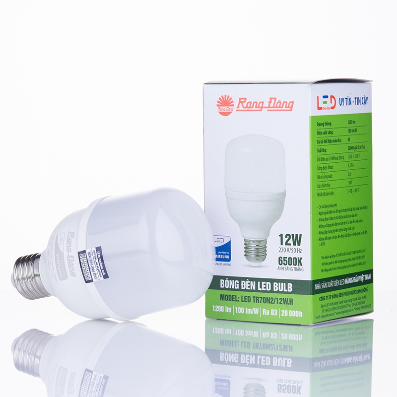 Bóng đèn LED Trụ 12W  Rạng Đông TR70N2/12W.H
