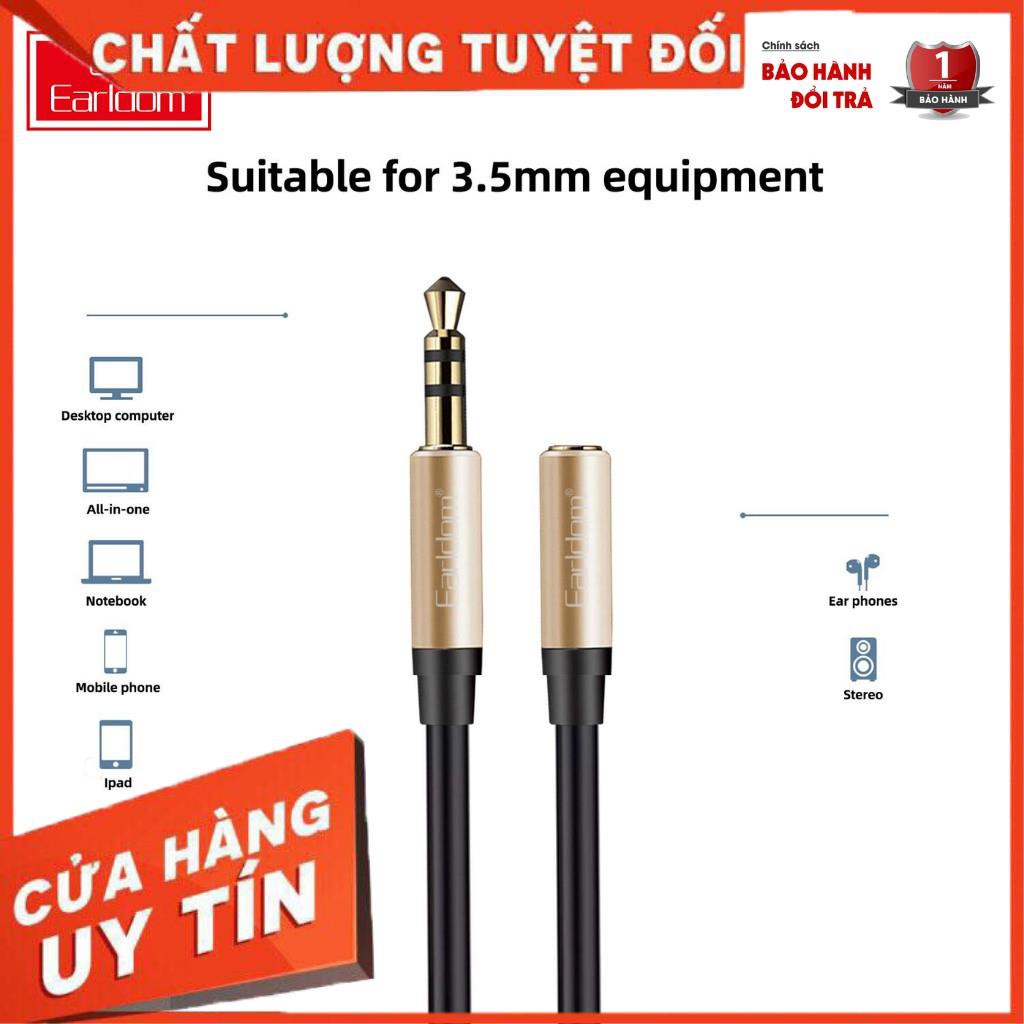 Dây cáp âm thanh AUX-34 Earldom Jack Kết Nối Chân 3.5 Ra Đầu AUX Lấy Âm Thanh Video Audio Lấy Nhạc Ra Loa Oto