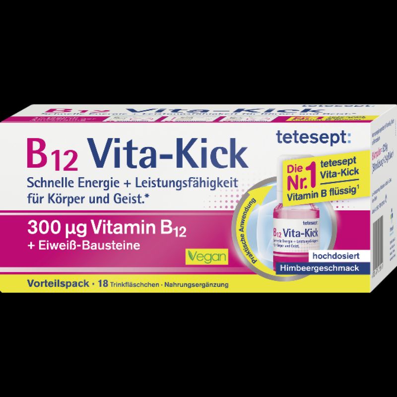 Tetesept B12 Vita-Kick ĐỨC giúp tăng cường năng lượng.
