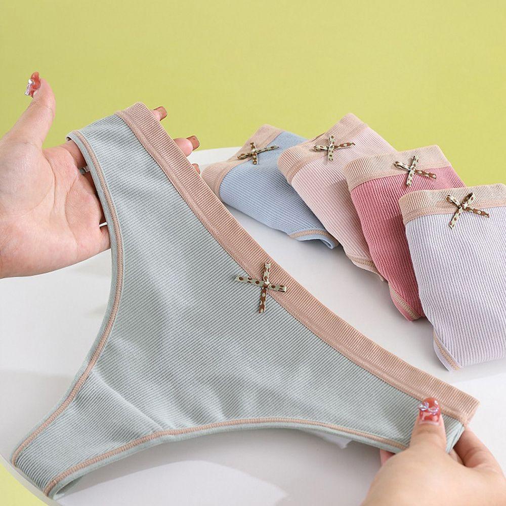 Quần Lót Cotton Lưng Thấp Thoáng Khí WMES15H Cho Nữ