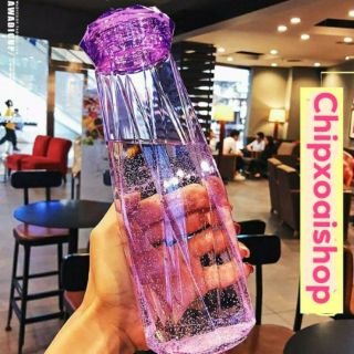 Bình Nước Kim Cương Thủy Tinh Chai Đựng Nước Mang Đi