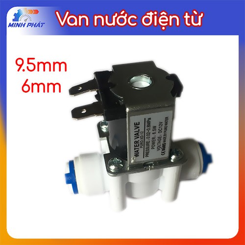 Van nước điện từ RO 12v ống 10mm 6.5mm loại tốt