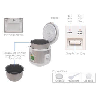 Nồi cơm điện Panasonic MVN107 (1 lit)