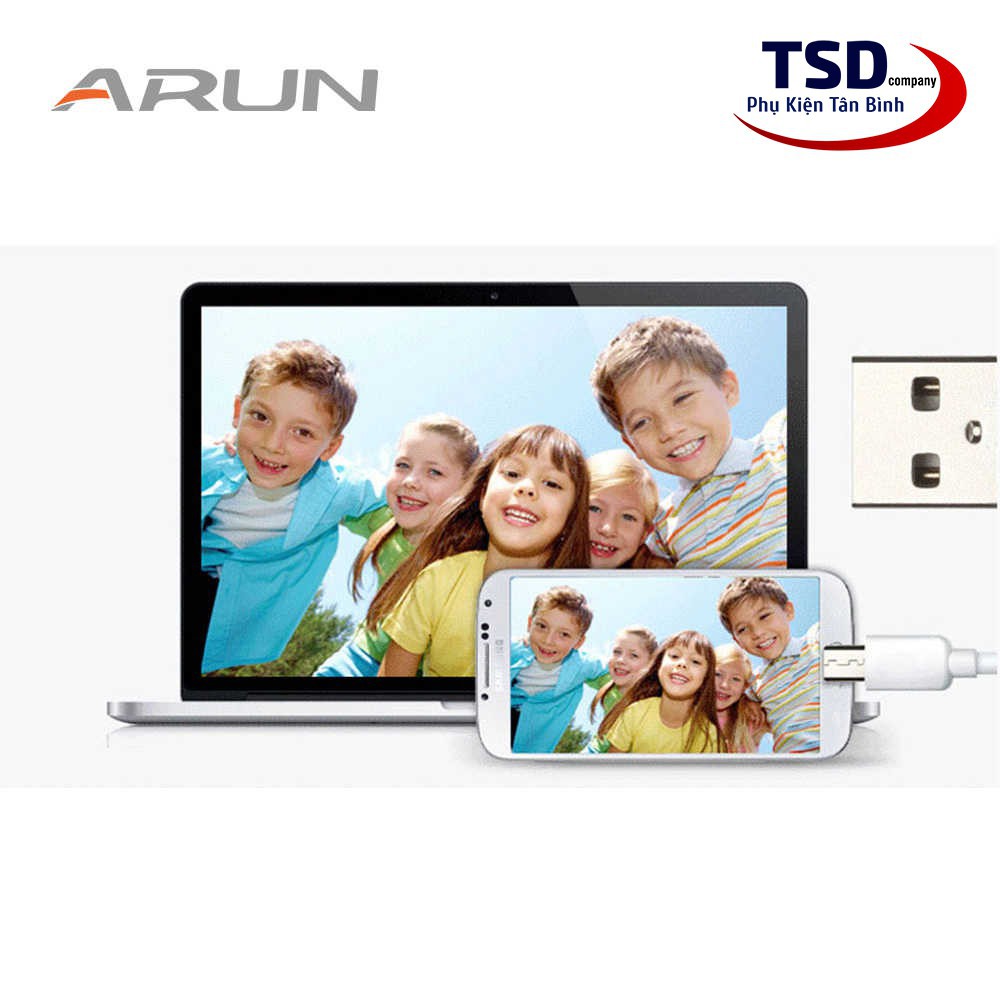 Cáp Sạc Nhanh Arun Cổng Micro USB Chính Hãng