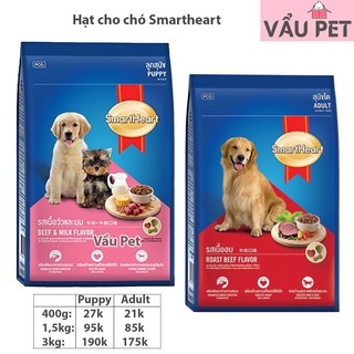 Smartheart gói 1.5kg - Thức ăn hạt cho chó