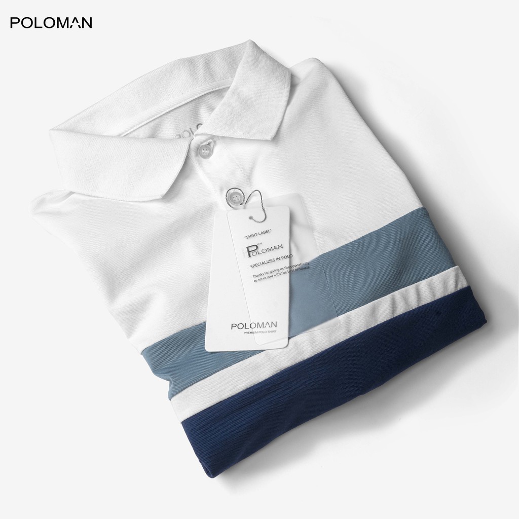 Áo POLO nam phối cổ bẻ AMPUS vải cá sấu Cotton xuất xịn,chuẩn form trẻ trung, thanh lịch - POLOMAN