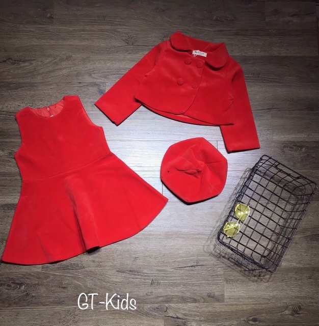 Sét váy dạ 3 chi tiết