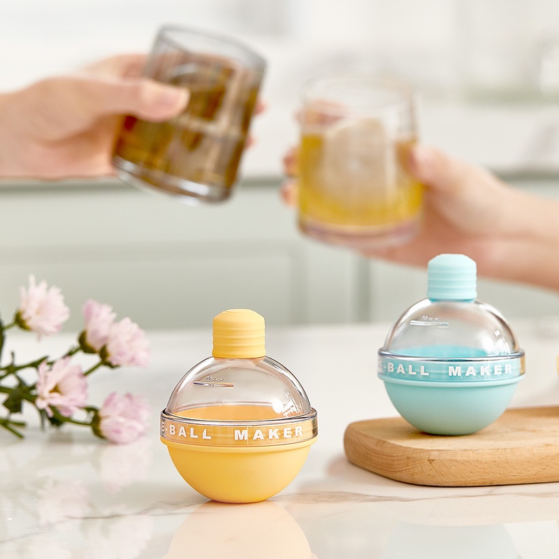 Khuôn Silicone Làm Đá Viên Hình Bóng Đèn Tròn Có Nắp Đậy Chống Rò Rỉ Tiện Dụng Cho Nhà Bếp