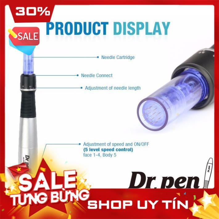 Máy Lăn Kim Cấy Phấn Dr Pen A1 cắm điện Chính Hãng (Tặng Kèm 2 đầu kim) chính hãng