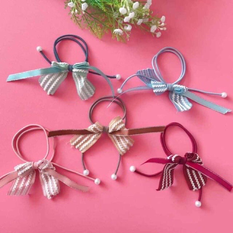 Sỉ 10 buộc tóc chữ thắt nơ siêu xinh  37k