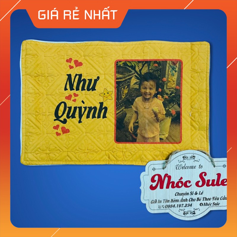 Vỏ gối in hình theo yêu cầu cho bé