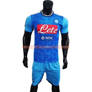 Bộ Quần áo Bóng đá CLB NAPOLI - Thun Lạnh cao cấp - Ngắn Tay Màu XANH - KJSPORT