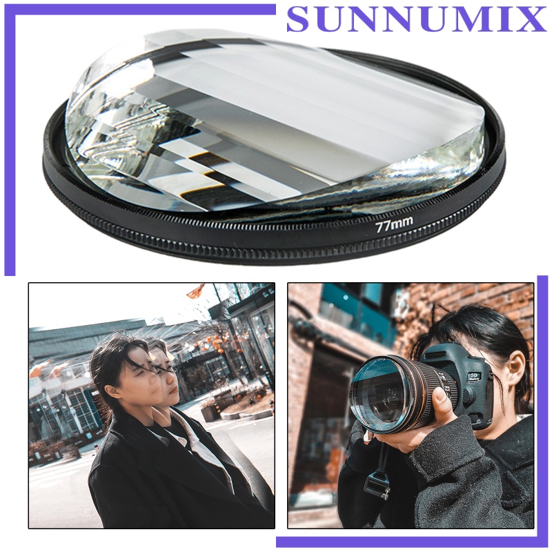 [SUNNIMIX] 77mm Kaleidoscope Prism Camera Glass Filter SLR photography Prop Accessories