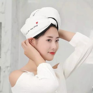 Khăn ủ tóc cotton mềm siêu thấm hút, khô tóc nhanh, quấn ủ hấp tóc cho bạn giá cực đáng yêu