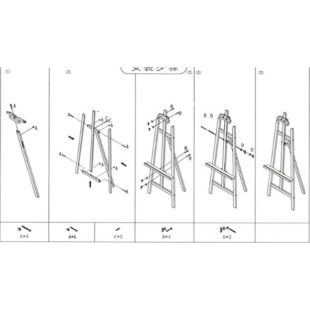 giá vẽ gỗ 150cm