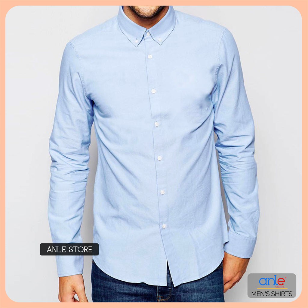 🕐 Áo sơ mi nam công sở Hàng Hiệu Louis Oxford Cotton cao cấp sơ mi nam đẹp xuất khẩu form SlimFit Hàn Quốc ₳₥₳Ⱬł₦₲