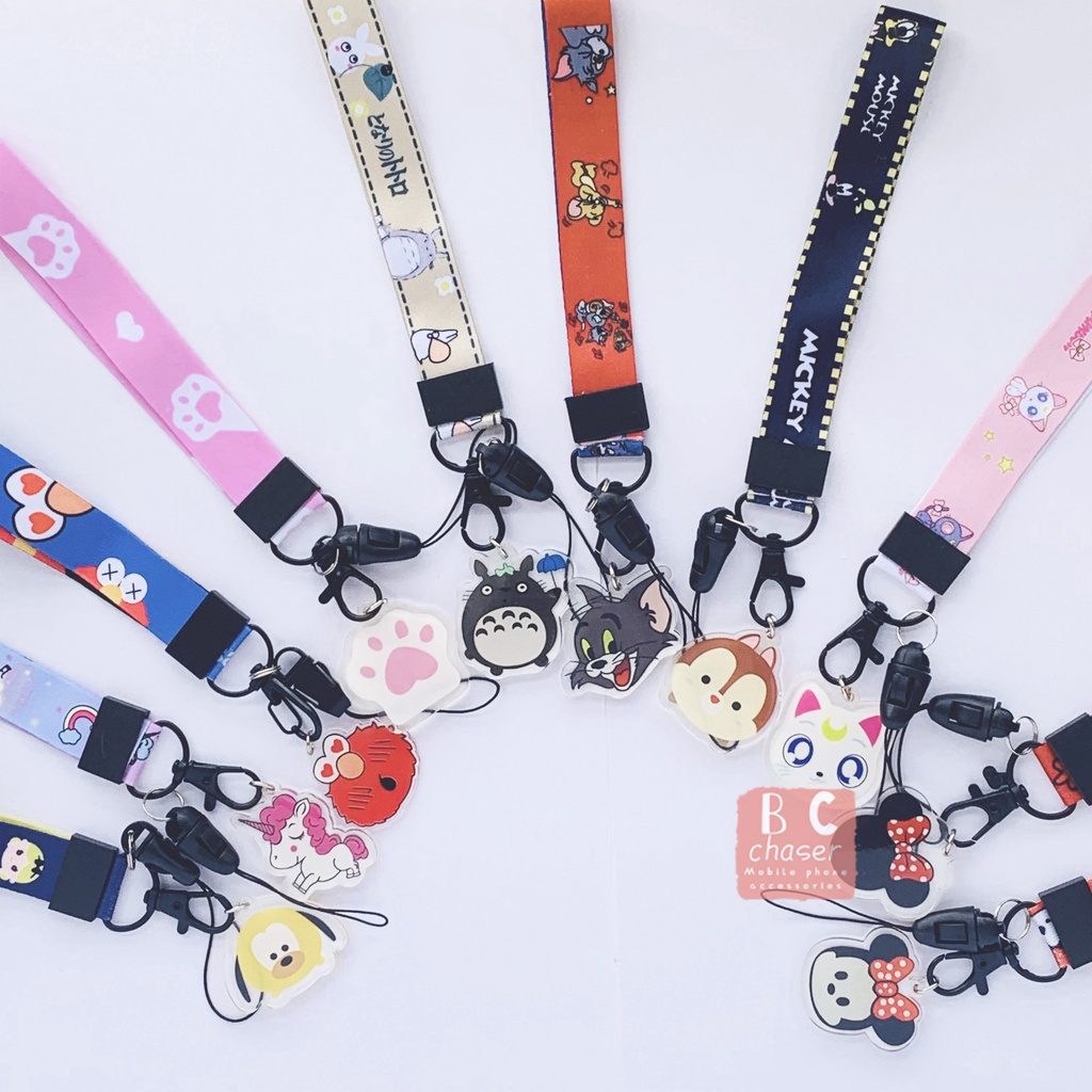 Dây đeo cổ tay bằng acrylic kiểu dáng hoạt hình độc đáo cho điện thoại
