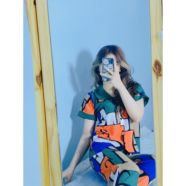 🪴🪴ĐỒ BỘ PIZAMA CHẤT LỤA HOẠ TIẾT LẠP THỂ | BigBuy360 - bigbuy360.vn