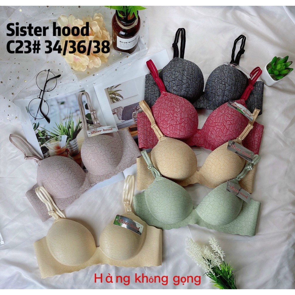 Áo Ngực Không Gọng Thái Lan Đệm Dày Nâng Ngực C23