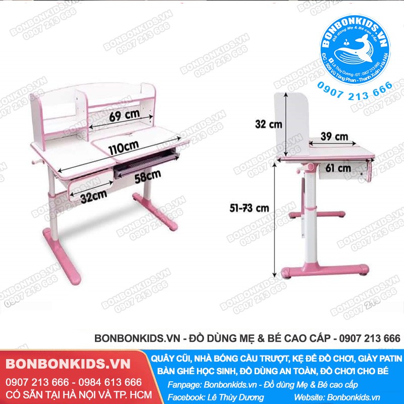 Bàn học sinh chống gù cận kèm giá sách, Bàn học Hàn Quốc Newber Luxury G600 cao cấp | BigBuy360 - bigbuy360.vn