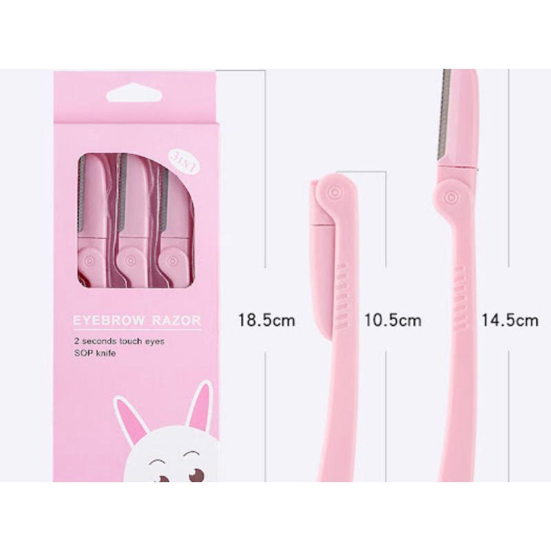 SET DAO CẠO 3 CÂY MÀU HỒNG SIÊU DỄ THƯƠNG