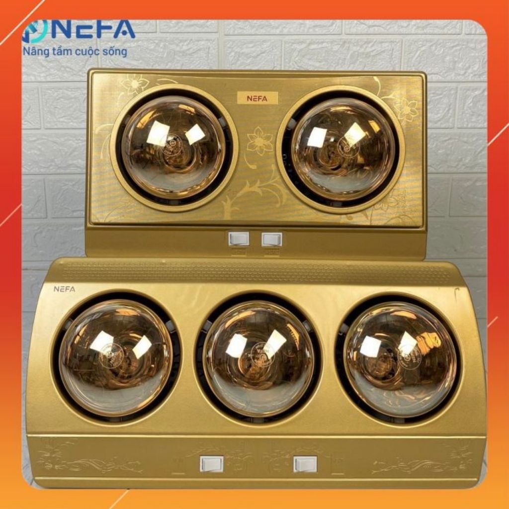 Đèn sưởi nhà tắm đèn sưởi thương hiệu Nefa, bảo hành 24 tháng.